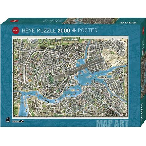 Comprar Puzzle Heye Piezas Map Art Ciudad Del Pop