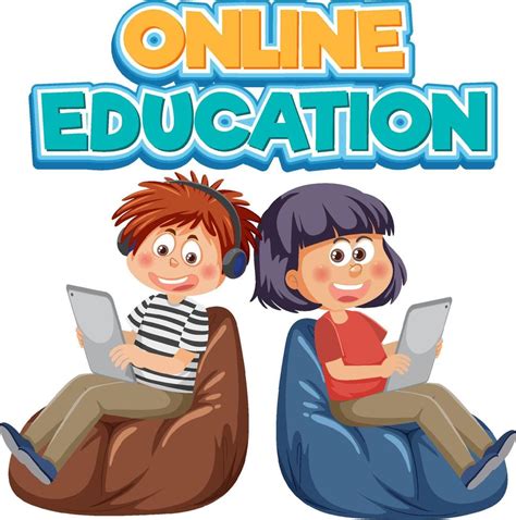 Online education with cartoon character 12193362 Vector Art at Vecteezy