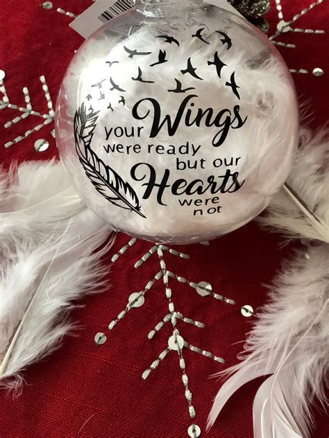 Ornament Your Wings Were Ready But Our Hearts Were Not Etsy