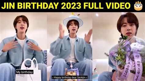 Jin Birthday Full Video Jin Birthday Video Message In Hindi YouTube