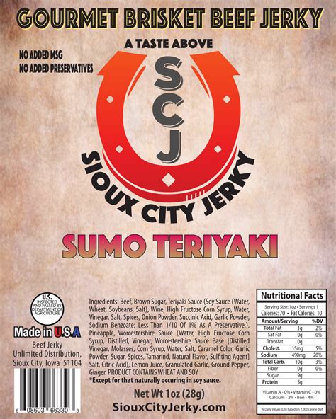 Sumo Teriyaki Beef Jerky