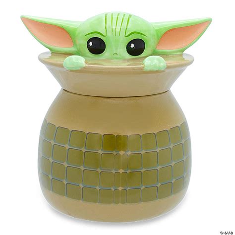 Star Wars The Mandalorian Grogu Ceramic Cookie Jar Container 6 Inches