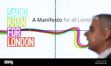 Labours London Mayoral Candidate Sadiq Khan Launches His Manifesto In