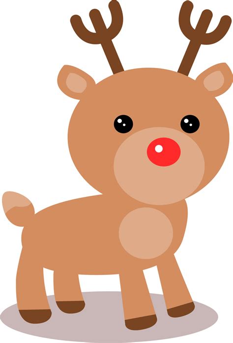 Christmas Cute Reindeer Cartoon 11288224 Png Transparent Image