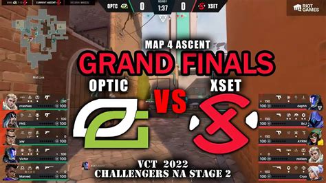 Optic Gaming Vs Xset Vct Challengers Na Stage Playoffs Grand