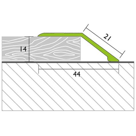 Anpassungsprofil Selbstklebend 14 Mm PROFINISH Farbe Silber Kaufen