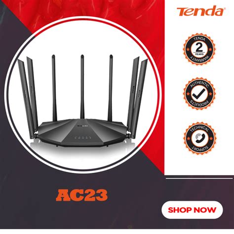 Tenda AC23 AC2100 Dual Band Gigabit WiFi Router English Firmware