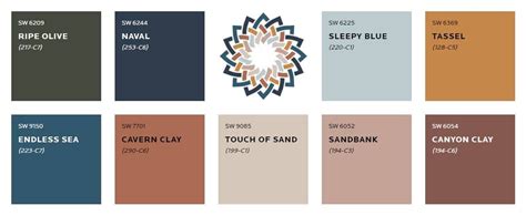 Canyon Clay Color Palette Sherwin Williams Colors Earth Tones Paint