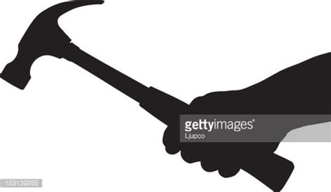 Vector of a hand holding hammer Clipart Image