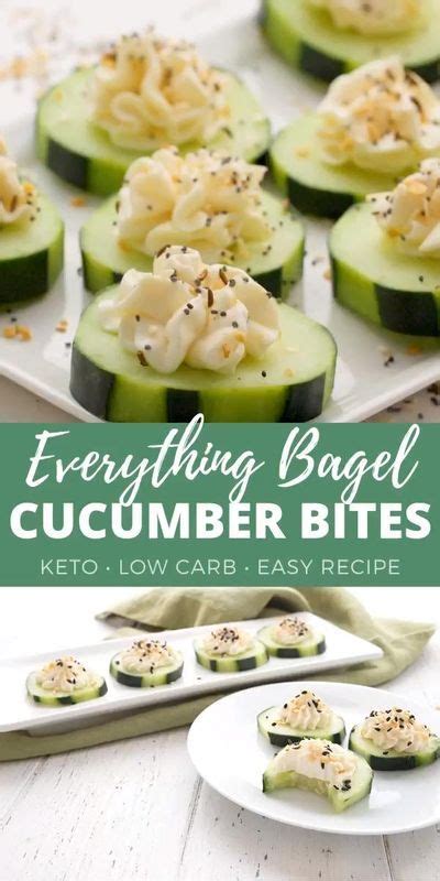 Everything Bagel Cucumber Bites Recipe Cucumber Recipes Easy