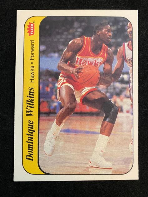 Lot NM MT 1986 Fleer Dominique Wilkins Rookie Basketball Sticker 11