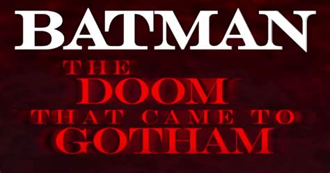 Batman The Doom That Came To Gotham Movie Announced Trendradars