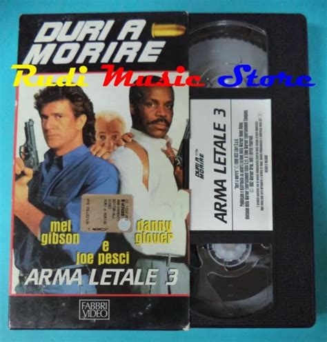 VHS FILM ARMA LETALE 3 1992 Gibson Joe Pesci Glover FABBRI VIDEO F90