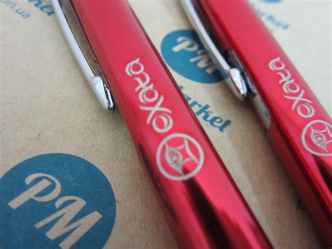 Лазерная гравировка на ручках - Срочное рекламное агентство "Global Inc"