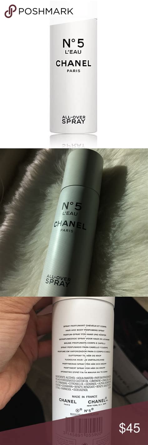 No5 L’eau all over spray NEW | Spray, Ylang ylang, Chanel