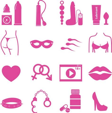 Sex Icons Royalty Free Vector Image Vectorstock