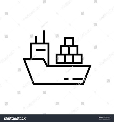 Cargo Ship Stock Vector Royalty Free 557987950 Shutterstock