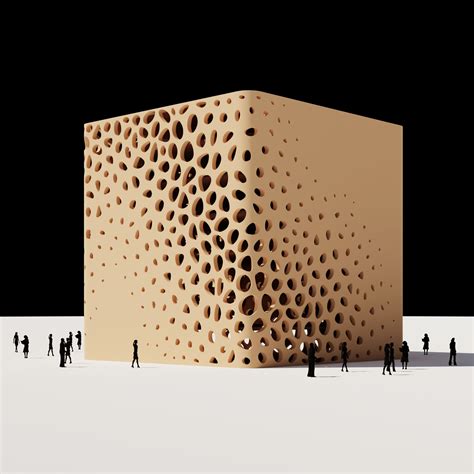 Voronoi gradient pattern facade_rhino grasshopper architecture – Artofit