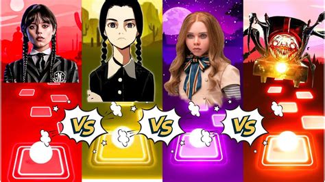 Wednesday Addams Vs Cartoon Wednesday Addams Vs Choo Choo Charles Vs