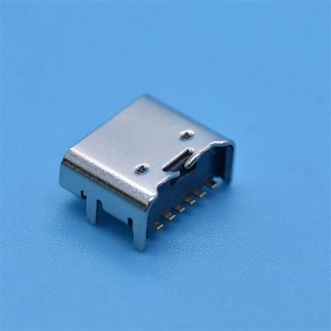 10pcslot Type C 6 Pin Smt Socket Connector Usb 31 Type C Female