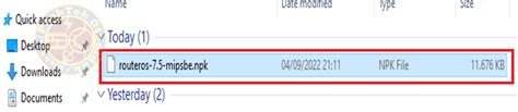 Upgrade Dan Downgrade RouterOS Mikrotik