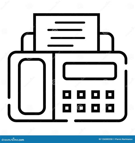 Fax Icon Vector Stock Illustration Illustration Of Page