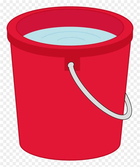 Bucket Clipart Red Bucket - Water Bucket Vector Png Transparent Png (#4486504) - PinClipart