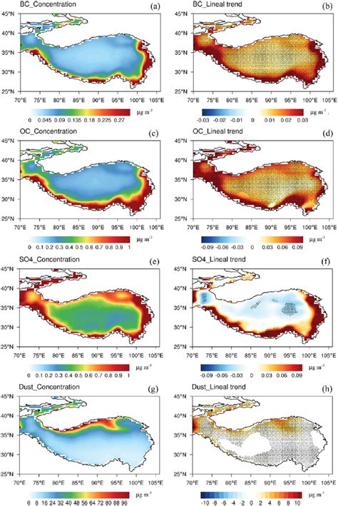 Spatial Distribution Of Multiyear Averaged Concentration And Lineal Download Scientific Diagram