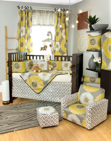 Crib Bedding Set Yellow And Gray By Butterbeansboutique On Etsy Home