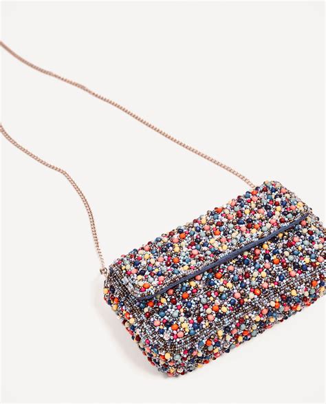 Zara Beaded Crossbody Bag IUCN Water