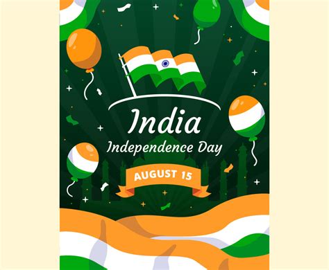 India Independence Day Poster Vector Art And Graphics