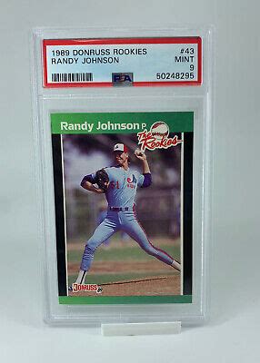 1989 DONRUSS ROOKIES RANDY JOHNSON 43 ROOKIE CARD RC PSA 9 MINT EBay