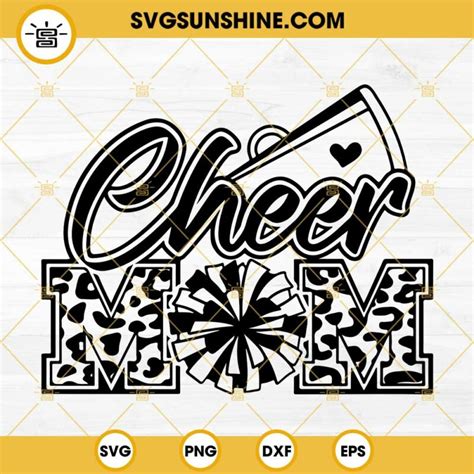 Cheer Mom Svg Pom Pom Svg Football Mom Svg Cheerleader Svg Megaphone Svg