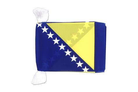 Bosnien Herzegowina Fahnenkette 15 X 22 Cm MaxFlags FlaggenPlatz De