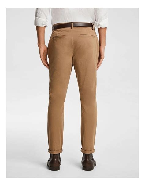 Yd Danny Super Stretch Slim Chinos In Latte Myer