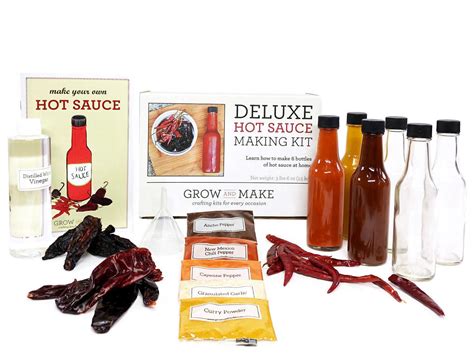 Diy Hot Sauce Kit Make 6 Bottles Of Your Own Gourmet Spicy And Etsy