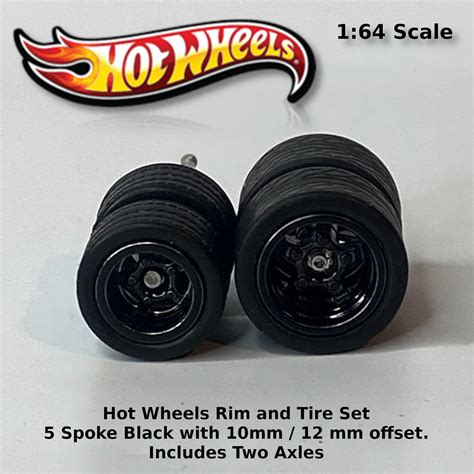 Hot Wheels Gasser Muscle Car Black Wheels 10mm 12mm Collectable