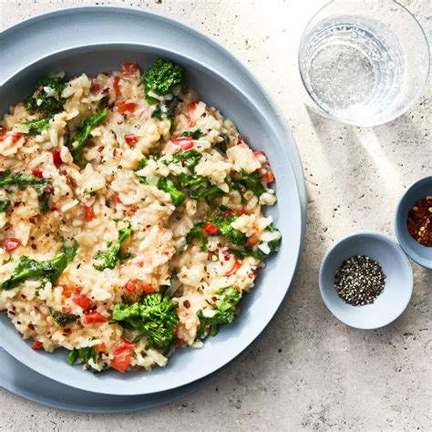 Risotto With Broccoli Rabe Red Pepper Recipe Eatingwell