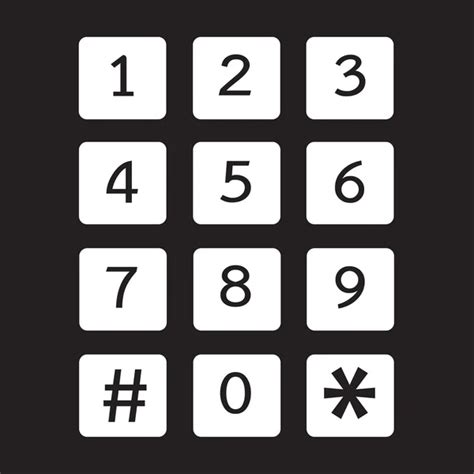 Smartphone Keypad Dialer With Buttons Vector User Interface Keyboard For Calls Virtual Dialer