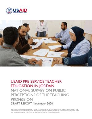 Fillable Online Usaid Pre Service Teacher Education In Jordan Fax Email