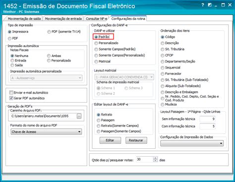 Wint Como Utilizar O Danf E Layout Padr O Na Rotina Nf E