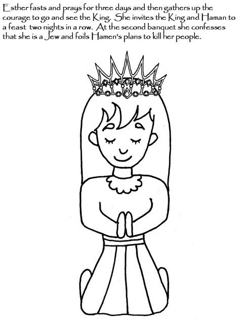 Bible Queen Esther Coloring Page Free Printable Coloring Pages For Kids