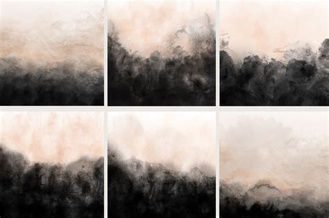 Watercolor Backgrounds Hand Painted Nude Black On Behance