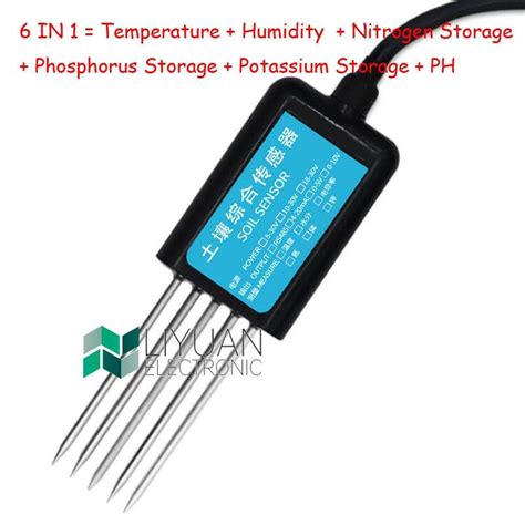 7 In 1 Soil Integrated Transmitter Temperature Humidity EC NPK PH Soil