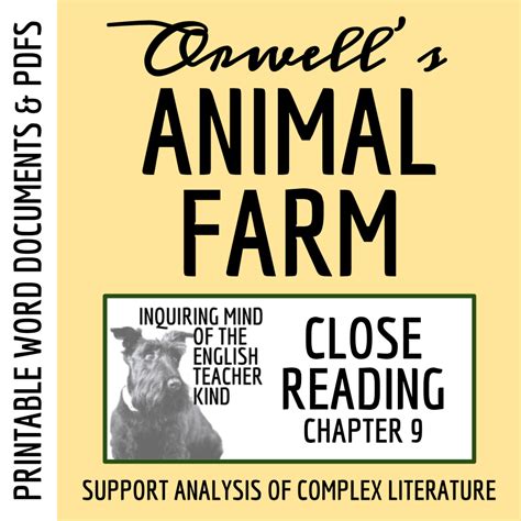 Animal Farm Chapter 9 Close Reading Worksheet | Made By Teachers