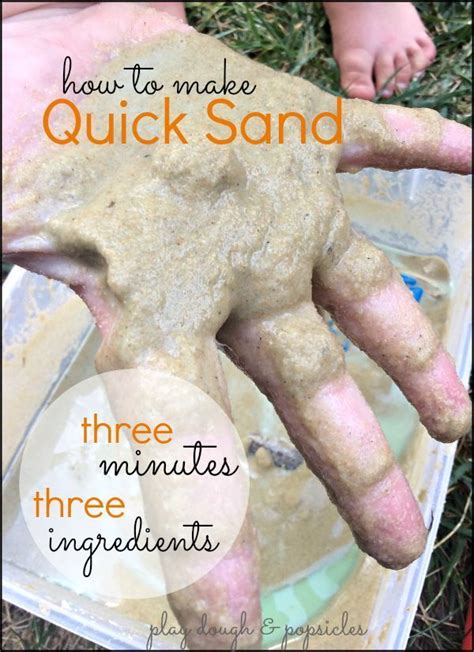 Quick Sand Make At Home Two Ways Science Activities For Kids