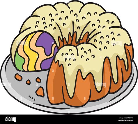 Cake Cartoon Colored Clipart Illustration Stock Vector Image And Art Alamy