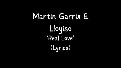 Martin Garrix And Lloyiso Real Love Lyrics Youtube