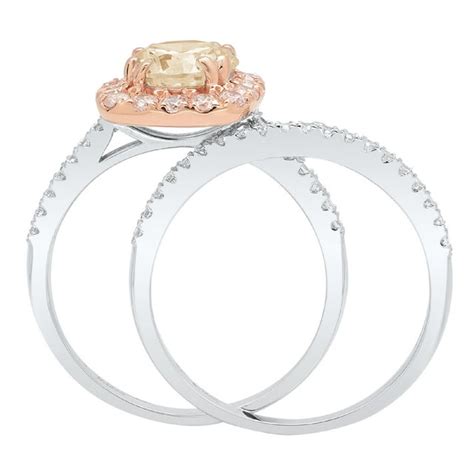 Clara Pucci 18k White Rose Gold Round Cut 1ct Natural Morganite