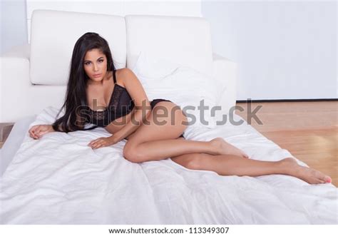 Im Genes De Lingerie Woman Lying On Stomach Im Genes Fotos Y